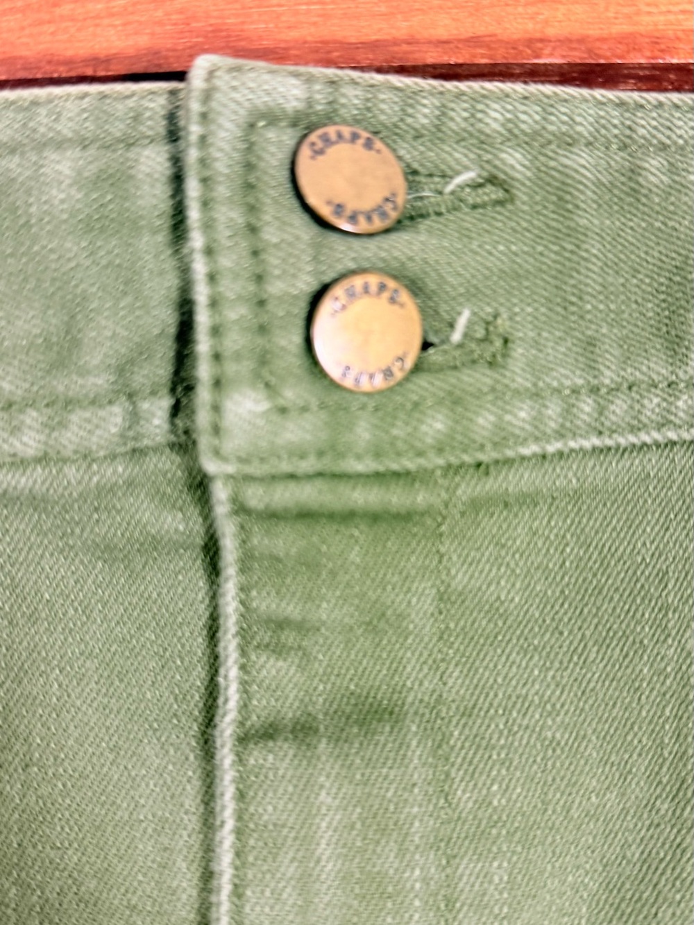 Chaps Olive Utility Mini Skirt - Picture 3 of 8